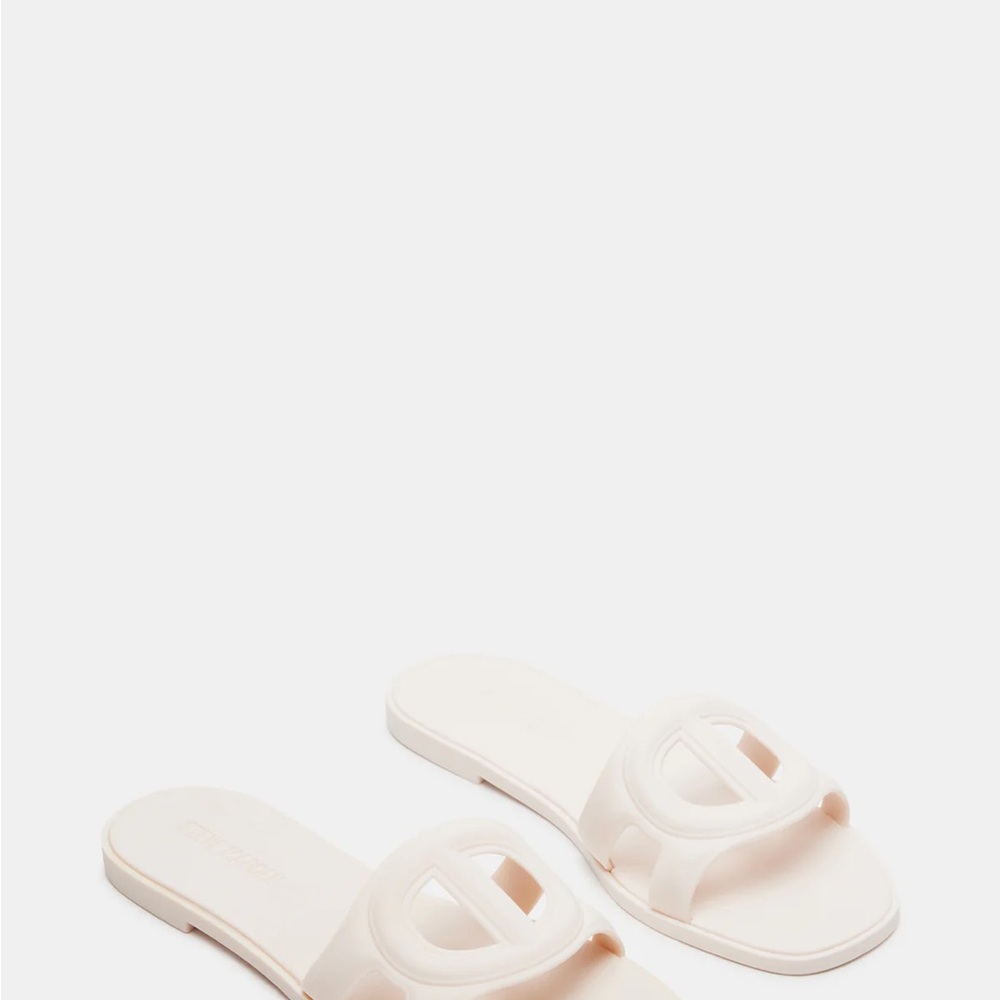 Steve Madden Cream Slide Sandals size 10